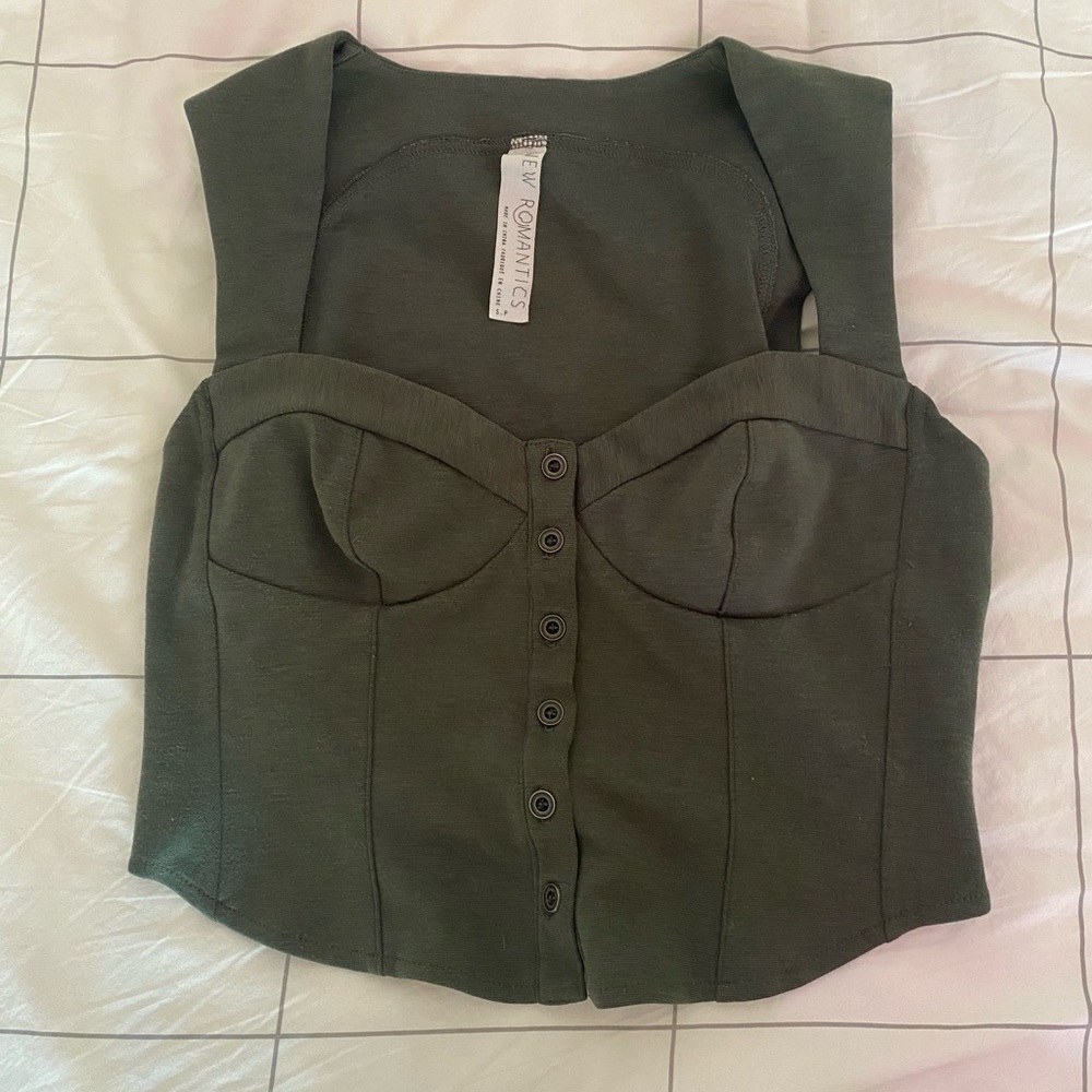 Free People Bustier Crop Top